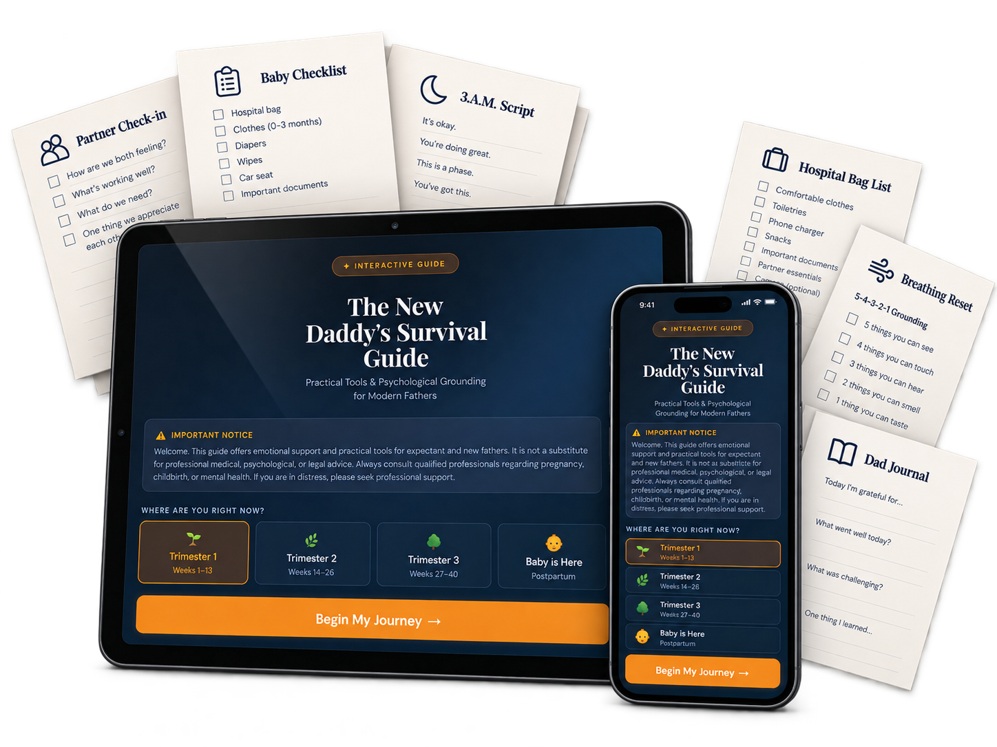 The New Daddy companion app and full Survival Guide